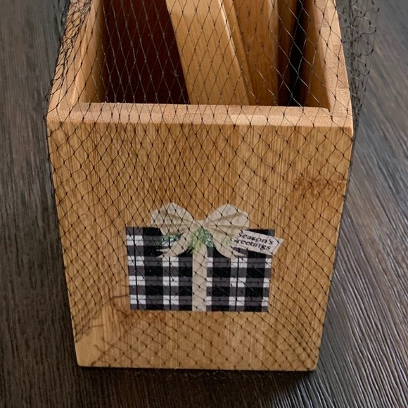 Core Bamboo “Season´s Greetings ” Kitchen Utensil & Holder Set - Picture 3 of 8